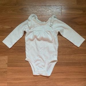 Carter’s white ruffle onsie